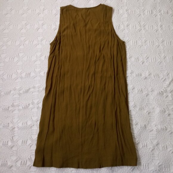 Madewell Heather Tank Top Sleeveless Dress Chartreuse Green V Neck Medium Women - Picture 9 of 10